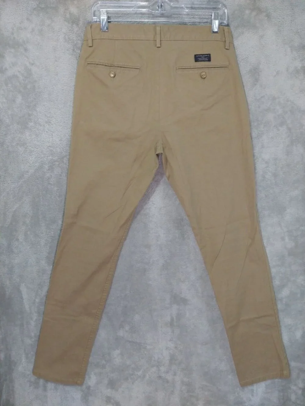 Banana Republic Pants Mens 32x34 Beige Chino Fulton Skinny Stretch Flat Front